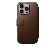 Nomad Modern Leather Folio iPhone 15 Pro brown - 1258678 - zdjęcie 1